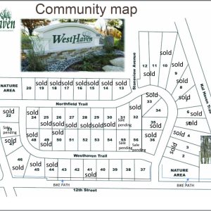DELOOF BUILDERS WESTHAVEN PLAT MAP 2023